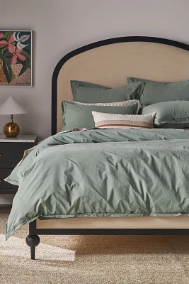 Taylor Organic Cotton Percale Embroidered Duvet​