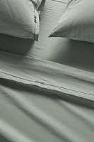 Taylor Organic Cotton Percale Embroidered Sheet Set​