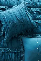 Astride Ruffled Voile Euro Sham