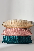 Plush Crushed Velvet Quilted Euro Sham