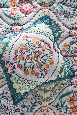 Theodora Posy Quilted Euro Sham