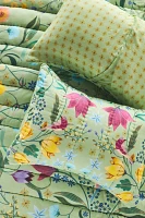 Anna Handcrafted Cotton Floral Euro Shams, Set of 2