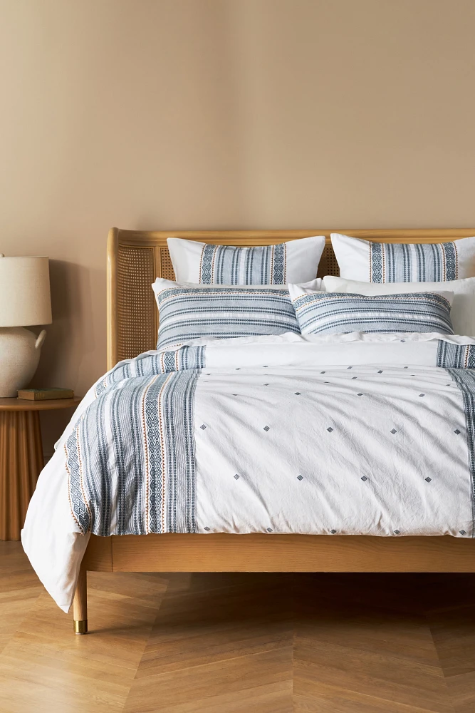 Coyuchi x Anthropologie Organic Valencia Duvet Cover