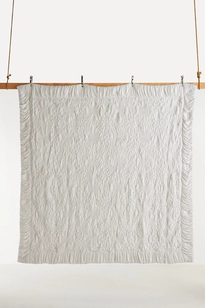 Dahlia Cotton Jersey Floral Quilt