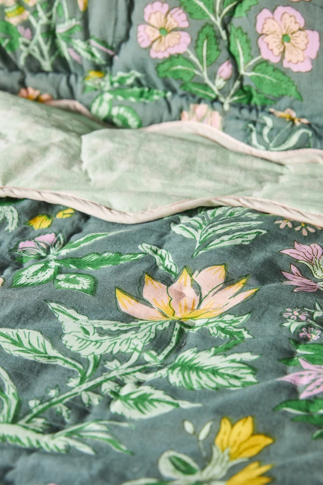 Iluka Cotton Printed Floral Quilt