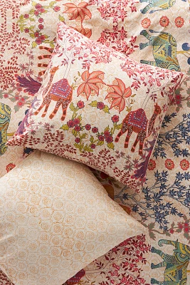 The Organic Cotton Printed Percale Euro Sham