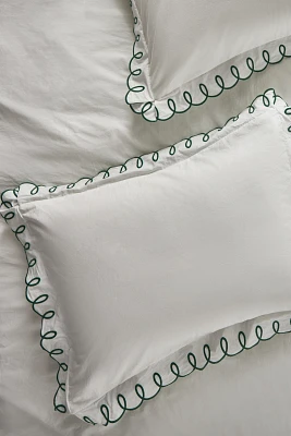 Maeve by Anthropologie Looped Organic Percale Shams