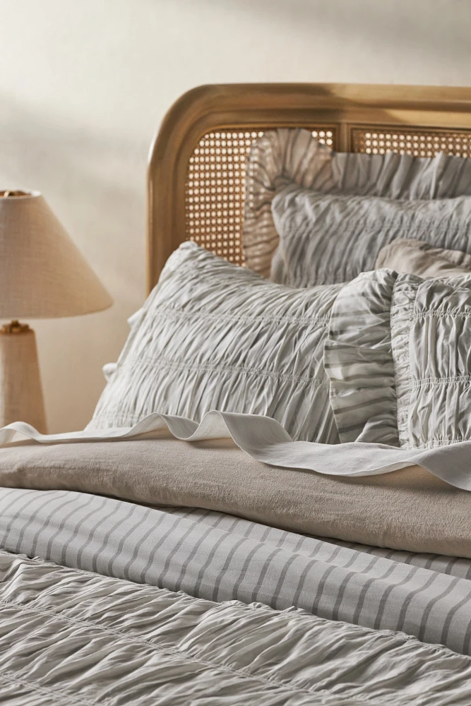 Betsy Cotton Ruffle Stripe Duvet Cover