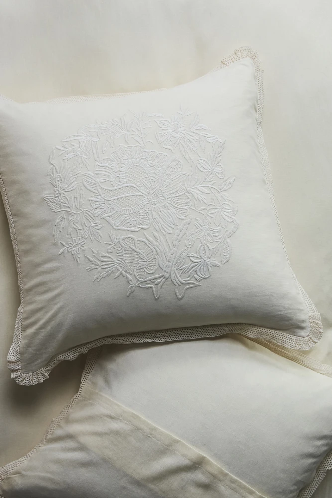 Elinor Embroidered Euro Sham