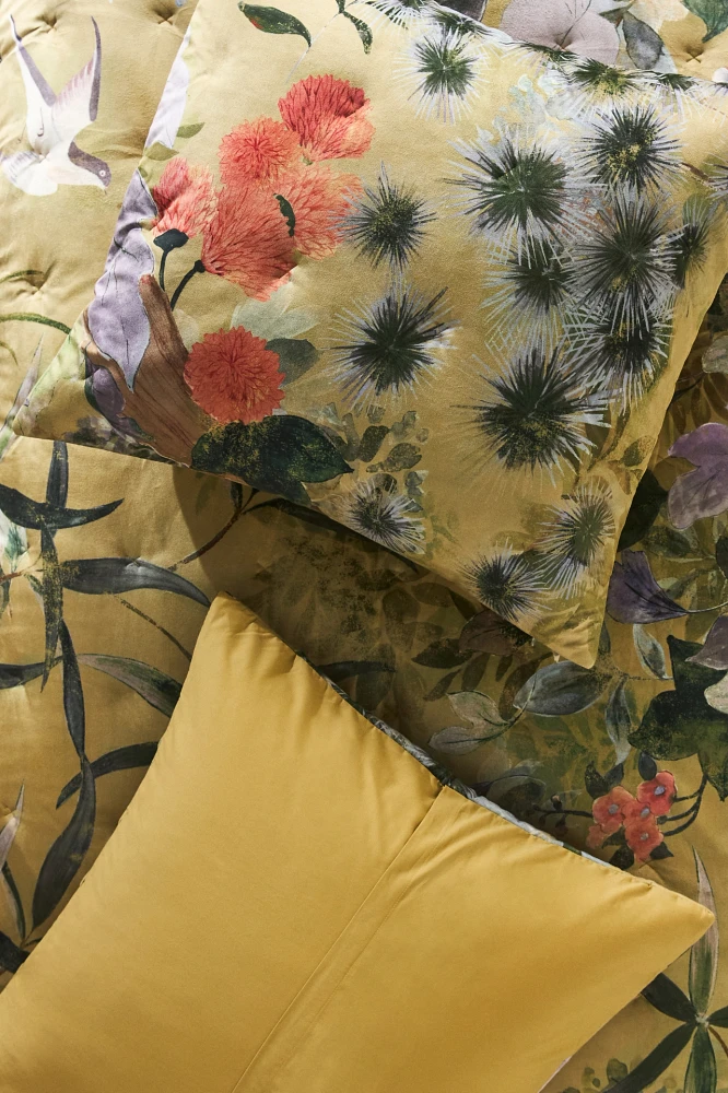 Colliere Velvet Floral Euro Sham