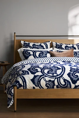 Bernadette Cotton Slub Printed Duvet Cover