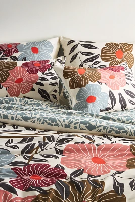 McKenzie Parrott Floral Threads Organic Cotton Printed Duvet Cover