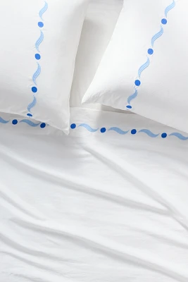 Anya Organic Cotton Embroidered Sheet Set
