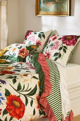 Maeve by Anthropologie Emily Organic Cotton Sateen Reversible Floral Printed Duvet
