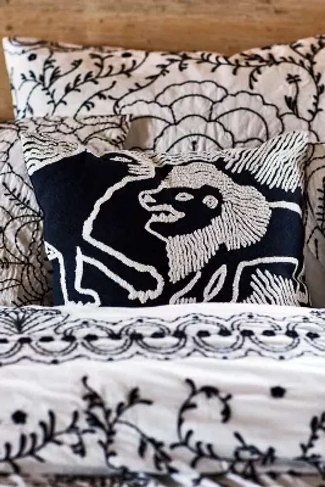 Embroidered Grove Duvet Cover