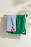 Hana Bug Embroidered Cotton Terry Hand Towel