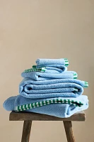 Sloane Stripe Trim Soft Cotton Towel Collection