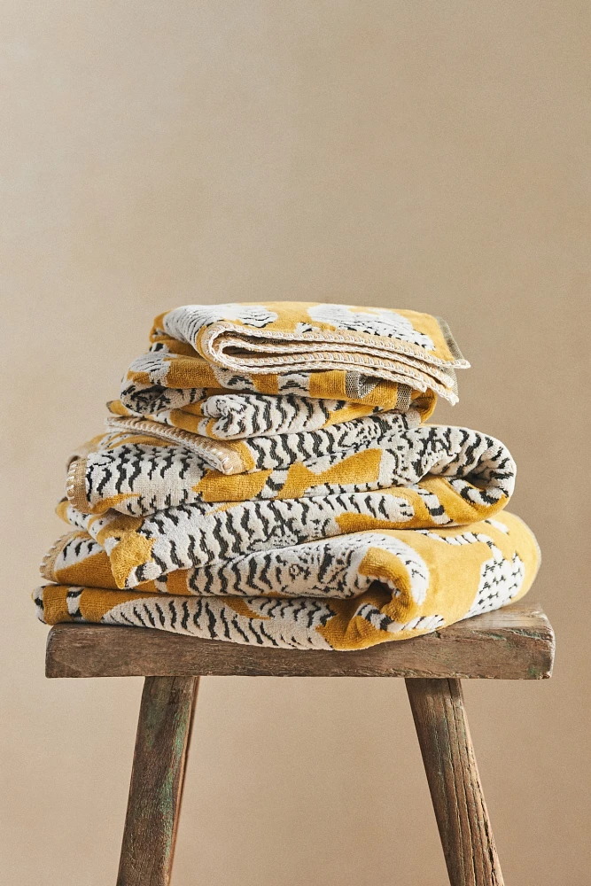 Isa Tiger Cotton Towel Collection