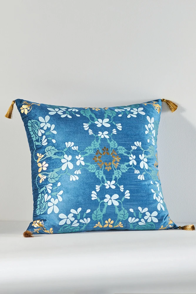 The Met x Anthropologie Floral Velvet Pillow