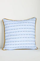 Fortune Embroidered Cotton Slub Pillow