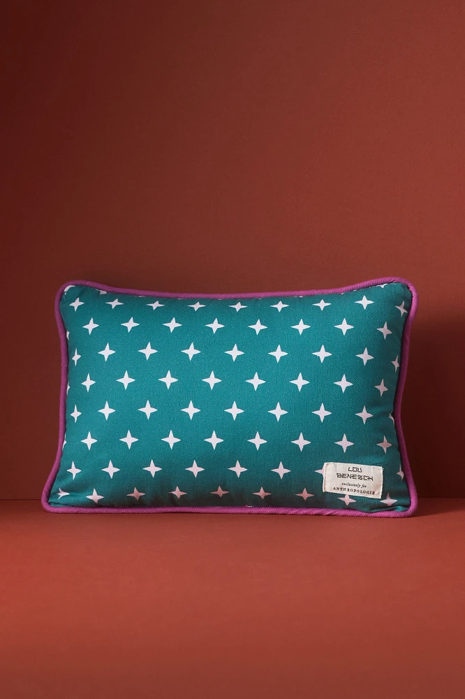 Lou Benesch x Anthropologie Stargazer Embroidered Cotton Mini Zodiac Pillow