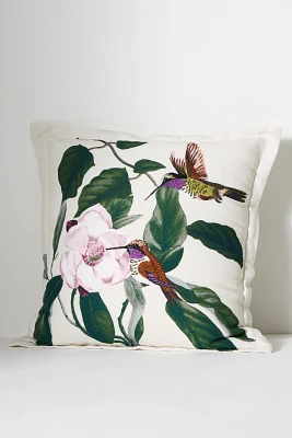 Menagerie Embroidered Cotton & Linen Pillow