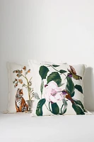 Menagerie Embroidered Cotton & Linen Pillow