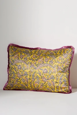 Silk Block Print Pillow