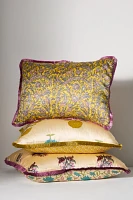 Silk Block Print Pillow