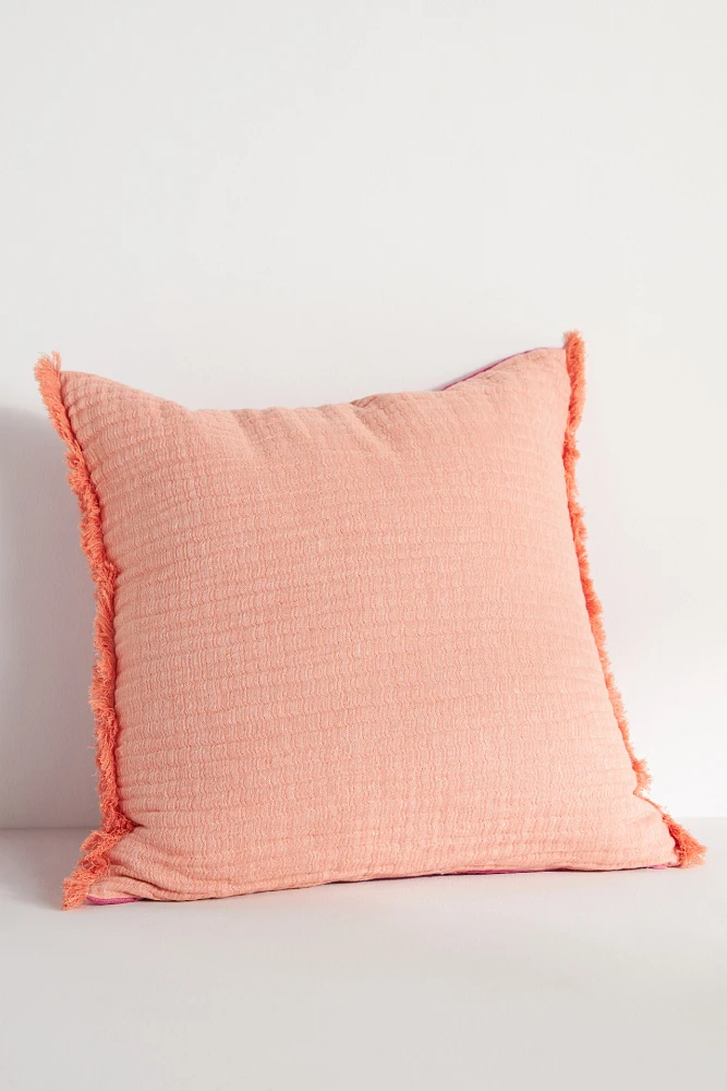 Zora Two-Tone Gauze Pillow