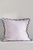 Eudora Embroidered Scalloped Pillow