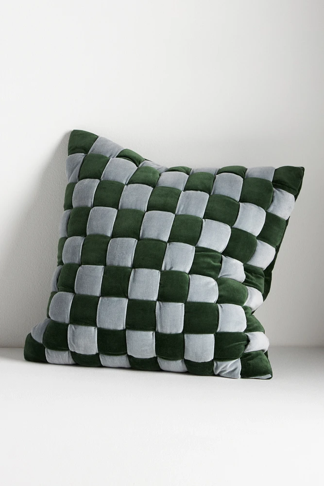 Larsen Chunky Woven Velvet Pillow