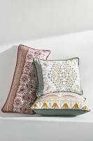 Farrah Hand-Embroidered Cotton Pillow