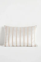 Corinn Striped Woven Cotton Velvet Pillow