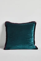 Valentina Velvet Fringe Pillow