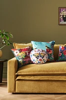 Nathalie Lete Embroidered Velvet Pillow