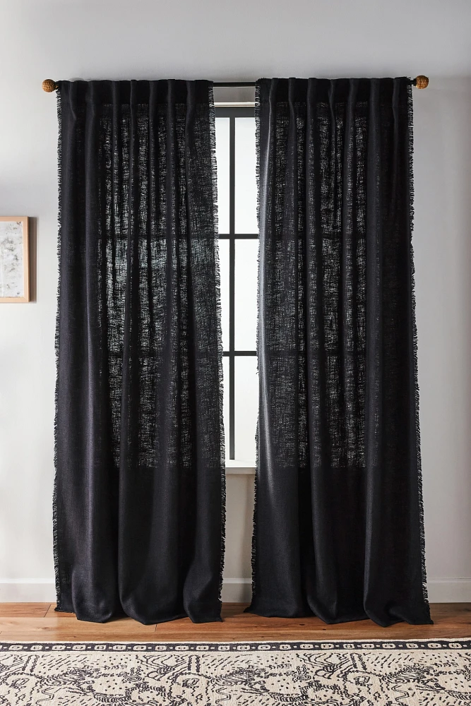 Luxe Linen Blend Woven Curtain