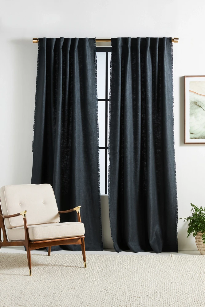 Luxe Linen Blend Woven Curtain