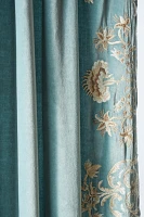 Harlowe Embroidered Velvet Curtain