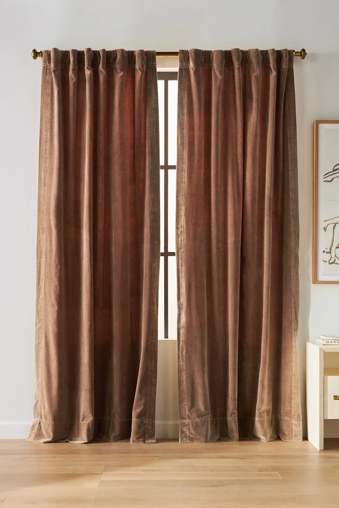 Trova Washed Velvet Curtain