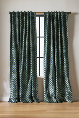 Gracen Velvet Woven Curtain