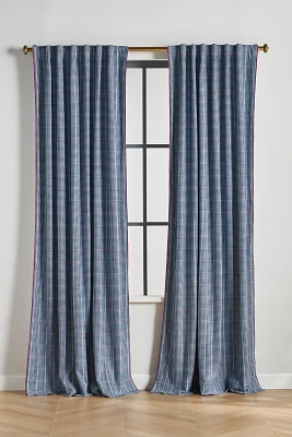 Banks Woven Cotton Houndstooth Curtain