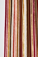 Striped Velvet Woven Curtain