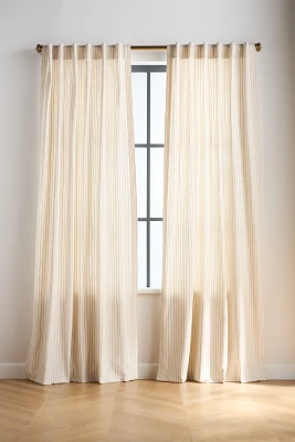 Ticking Stripe Cotton Woven Curtain