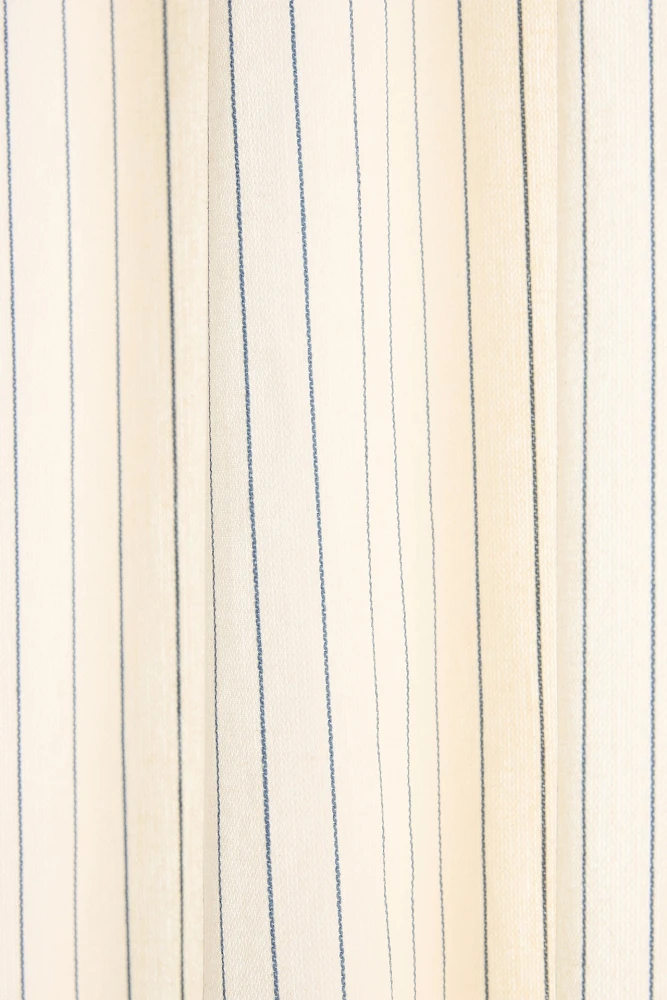 Ticking Stripe Cotton Woven Curtain
