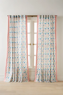 Cotton Woven Block Print Curtain