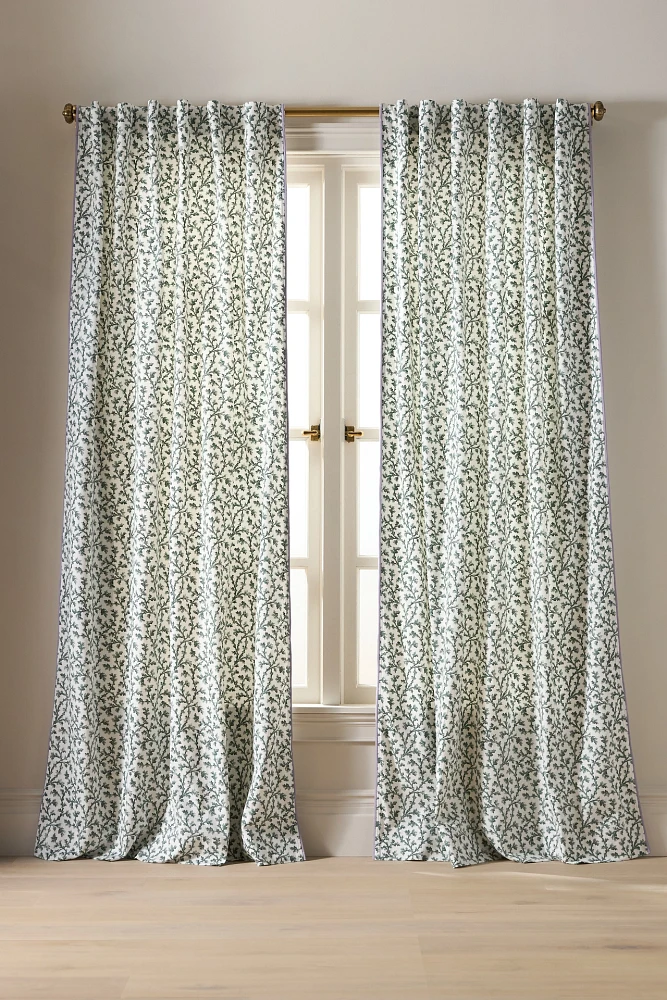 Irina Cotton Floral Printed Curtain