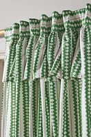 Cotton Printed Stripe Valence Curtain