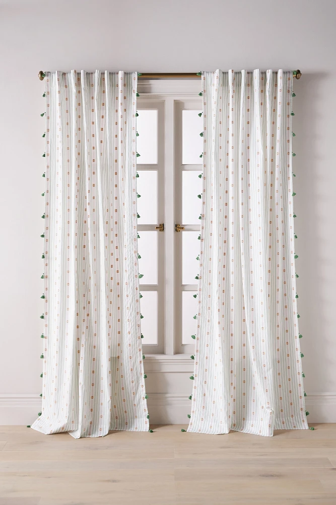 Nera Woven Tasseled Curtain