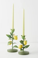 Lemon Taper Candlestick